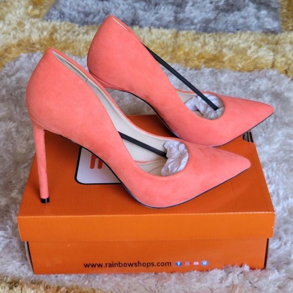 Rouge! Shoes Orange Stilleto Pump Poshmark